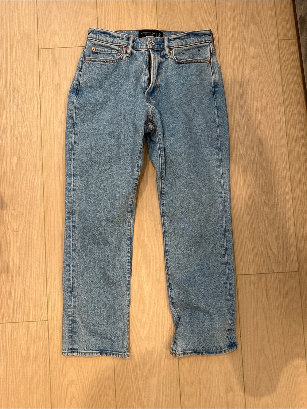 Abercrombie & Fitch Straight Light Blue Denim Jeans